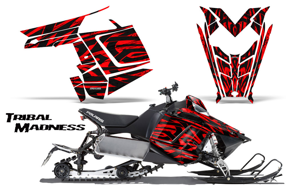 Polaris Rush Graphics Kit Tribal Madness Red BB